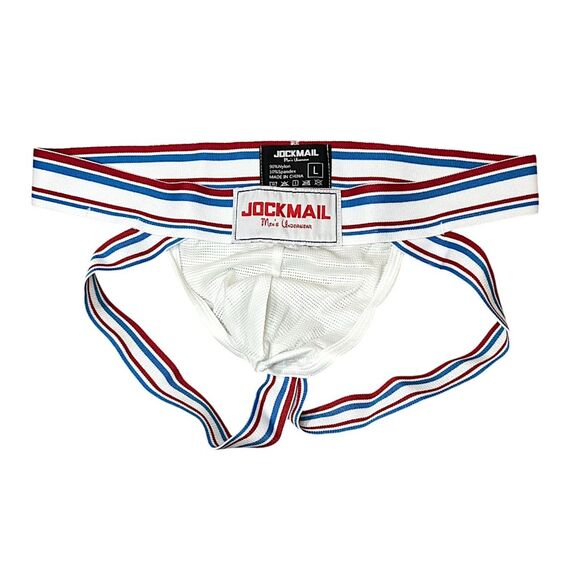 Jockmail Intensity Mesh Jockstrap JM242 White Size Large (30-32) - Picture 1 of 5